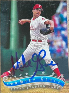 Mike Grace Autographed 1997 Stadium Club #137