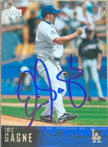 Eric Gagne Autographed 2003 Topps Heritage #185 - Under the Radar Sports