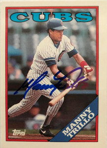 Manny Trillo Autographed 1988 Topps Tiffany #287