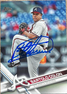 SOLD 123115 Bartolo Colon Autographed 2017 Topps #573