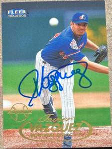 Javier Vazquez Autographed 1998 Fleer Tradition #429