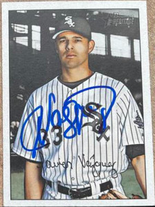 Javier Vazquez Autographed 2007 Bowman Heritage #29 Chicago White Sox Card 