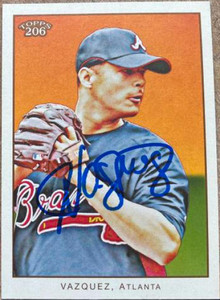 Javier Vazquez Autographed 2009 Topps 206 #92