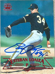 Esteban Loaiza Autographed 1998 Pacific Red Threatt #398