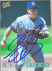 Sean Berry Autographed 1995 Fleer Ultra #187