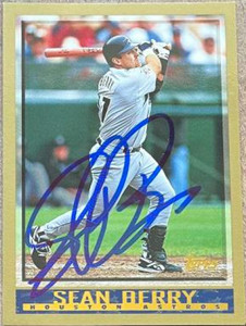 Sean Berry Autographed 1998 Topps #137