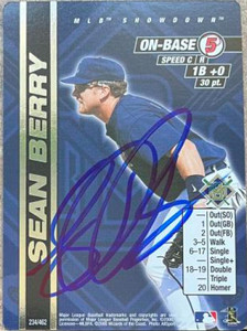 Sean Berry Autographed 2000 MLB Showdown Unlimited #234 Sean Berry Autographed 2000 MLB Showdown Unlimited #234