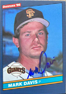 Mark Davis Autographed 1986 Donruss #265