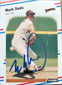 Mark Davis Autographed 1988 Fleer #581