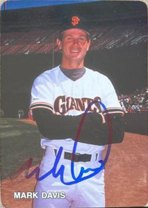 Mark Davis Autographed 1987 Mother's Cookies San Francisco Giants  #14