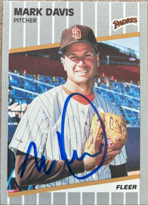 Mark Davis Autographed 1989 Fleer #303