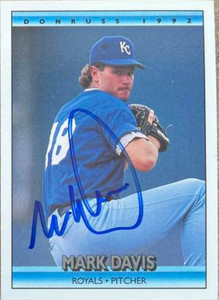 Mark Davis Autographed 1992 Donruss #54