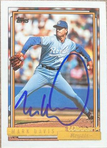 Mark Davis Autographed 1992 Topps Gold Winner #766