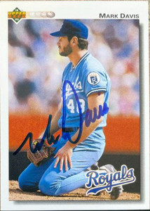 Mark Davis Autographed 1992 Upper Deck #607