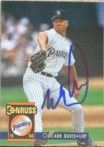 Mark Davis Autographed 1994 Donruss #657