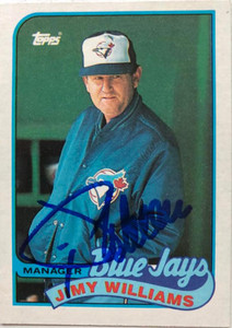 DELETE 5467 Jimy Williams Autographed 1989 Topps #594