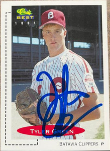 Tyler Green Autographed 1991 Classic Best #416