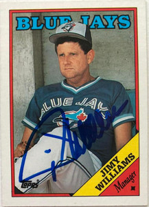 Jimy Williams Autographed 1988 Topps #314
