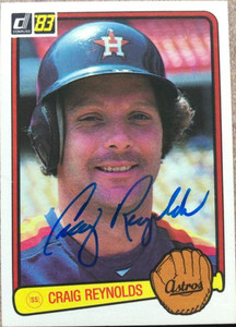 Craig Reynolds Autographed 1983 Donruss #317