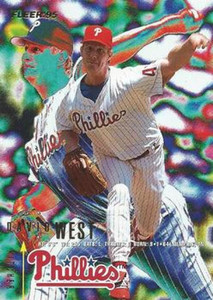1995 Fleer #407 David West VG Philadelphia Phillies 
