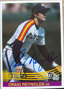 Craig Reynolds Autographed 1984 Donruss #405