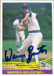 Warren Brusstar Autographed 1984 Donruss #442
