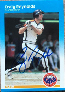 Craig Reynolds Autographed 1987 Fleer #66