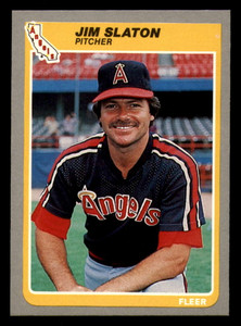 1985 Fleer #313 Jim Slaton VG California Angels 