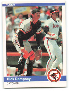 1984 Fleer #6 Rick Dempsey VG Baltimore Orioles 