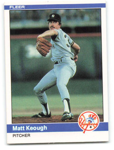 1984 Fleer #130 Matt Keough VG New York Yankees 