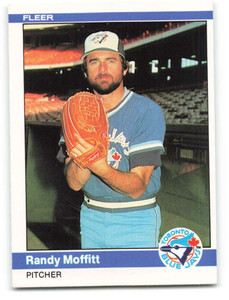 1984 Fleer #163 Randy Moffitt VG Toronto Blue Jays 