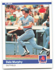 1984 Fleer #186 Dale Murphy VG Atlanta Braves 