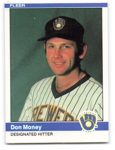 1984 Fleer #208 Don Money VG Milwaukee Brewers 