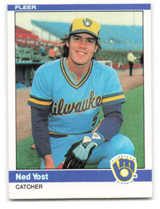 1984 Fleer #218 Ned Yost VG Milwaukee Brewers 