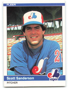1984 Fleer #285 Scott Sanderson VG Montreal Expos 