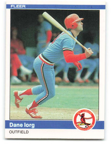1984 Fleer #326 Dane Iorg VG St. Louis Cardinals 