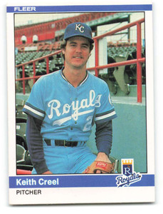 1984 Fleer #346 Keith Creel VG Kansas City Royals 