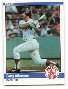 1984 Fleer #388 Gary Allenson VG Boston Red Sox 