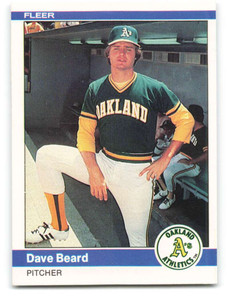 1984 Fleer #438 Dave Beard VG Oakland Athletics 