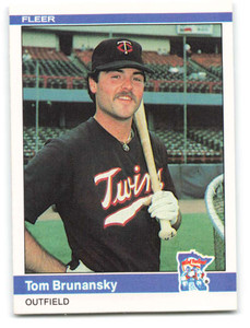 1984 Fleer #557 Tom Brunansky VG Minnesota Twins 