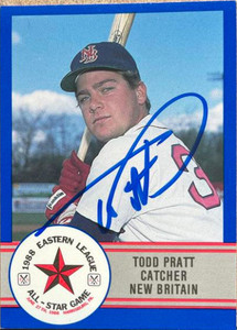 Todd Pratt Autographed 1988 Eastern League All-Stars Pro Cards #22