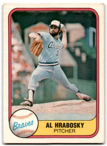 1981 Fleer #262 Al Hrabosky VG Atlanta Braves 