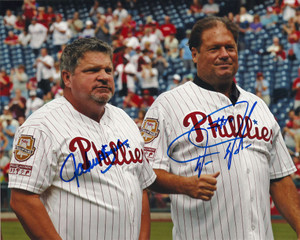 John Kruk and Darren Daulton Autographed Phillies 8 x 10 Photo 2