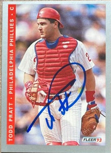 Todd Pratt Autographed 1993 Fleer #497 Rookie Card 