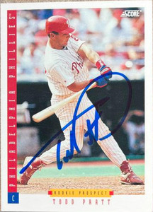 Todd Pratt Autographed 1993 Score #276 Rookie Card 
