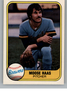 1981 Fleer #516 Moose Haas VG Milwaukee Brewers 