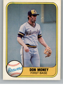 1981 Fleer #524 Don Money VG Milwaukee Brewers 