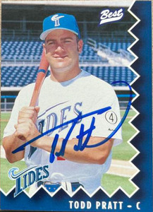 Todd Pratt Autographed 1997 Norfolk Tides Best #26