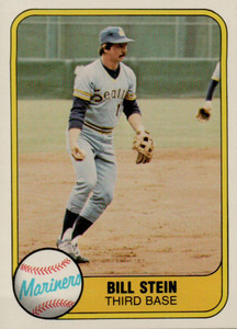 1981 Fleer #605 Bill Stein VG Seattle Mariners 