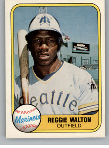 1981 Fleer #609 Reggie Walton VG RC Rookie Seattle Mariners 